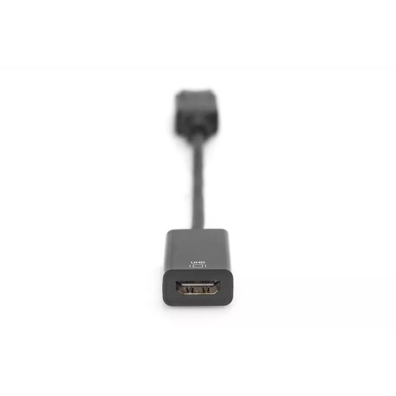 Kabel DIGITUS DP - HDMI 20 cm czarny DP - HDMI typ A M/F HDMI 2.0
