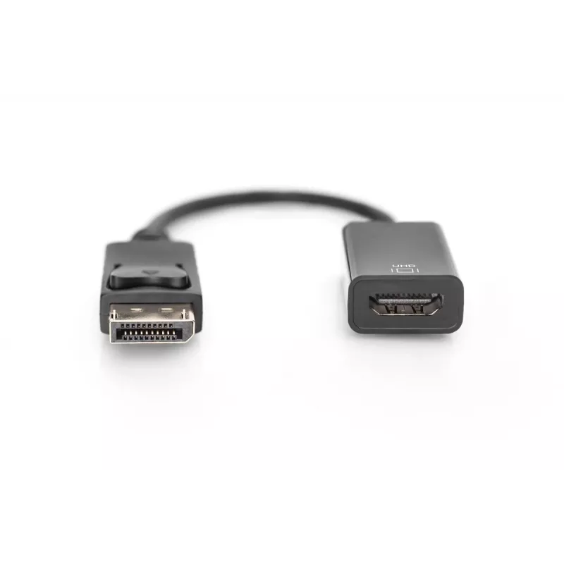 Kabel DIGITUS DP - HDMI 20 cm czarny DP - HDMI typ A M/F HDMI 2.0