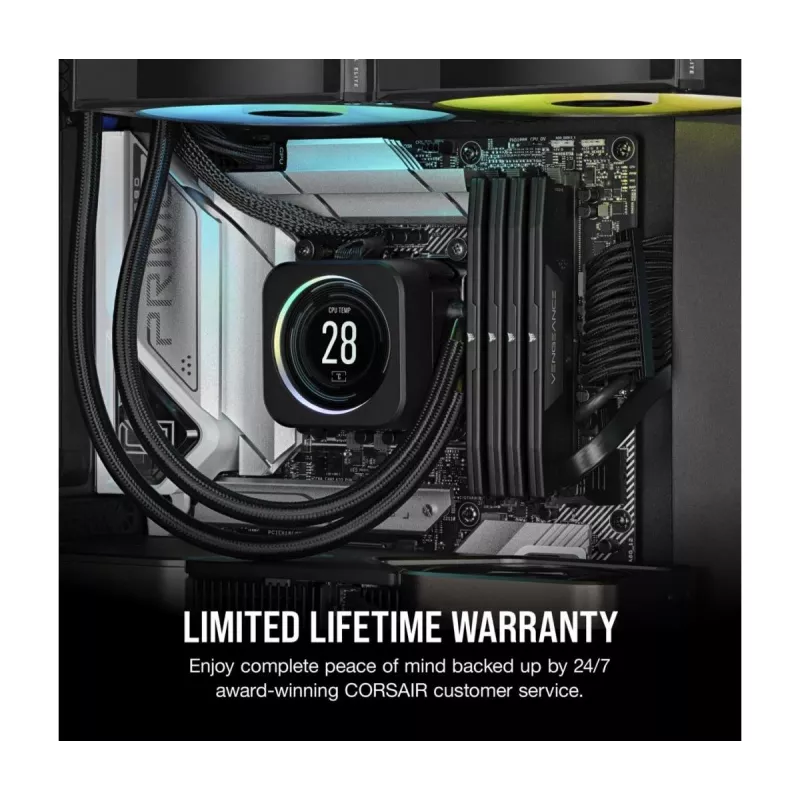 Pamięć CORSAIR 64GB - DDR5 (2x32GB) DRAM 5600MT/s CL40 Kit - Vengeance Czarny