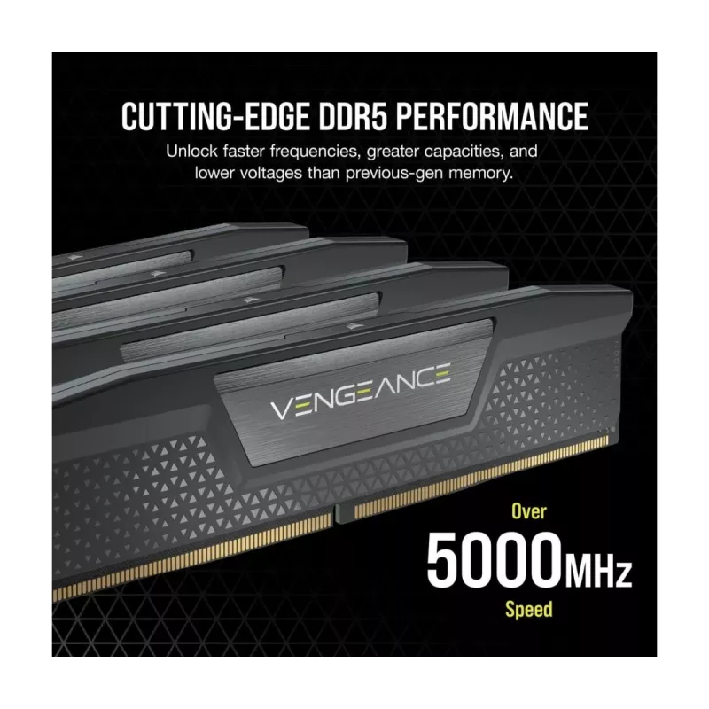 Pamięć CORSAIR 64GB - DDR5 (2x32GB) DRAM 5600MT/s CL40 Kit - Vengeance Czarny