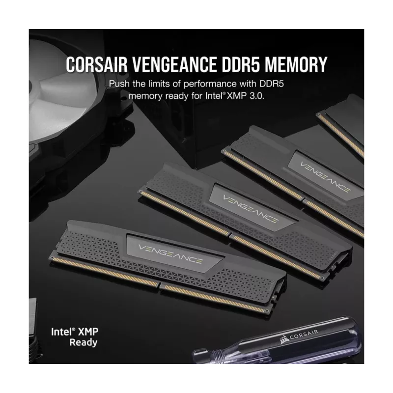 Pamięć CORSAIR 64GB - DDR5 (2x32GB) DRAM 5600MT/s CL40 Kit - Vengeance Czarny