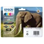 Epson Elephant Multipack 6-kolorów 24 Claria Photo HD Ink, Standardowa wydajność, Czarny, cyjan, Jasny cyjan, magenta, Jasny magenta, Żółty, 5.1 ml, 4.6 ml, 6 szt., Multipack