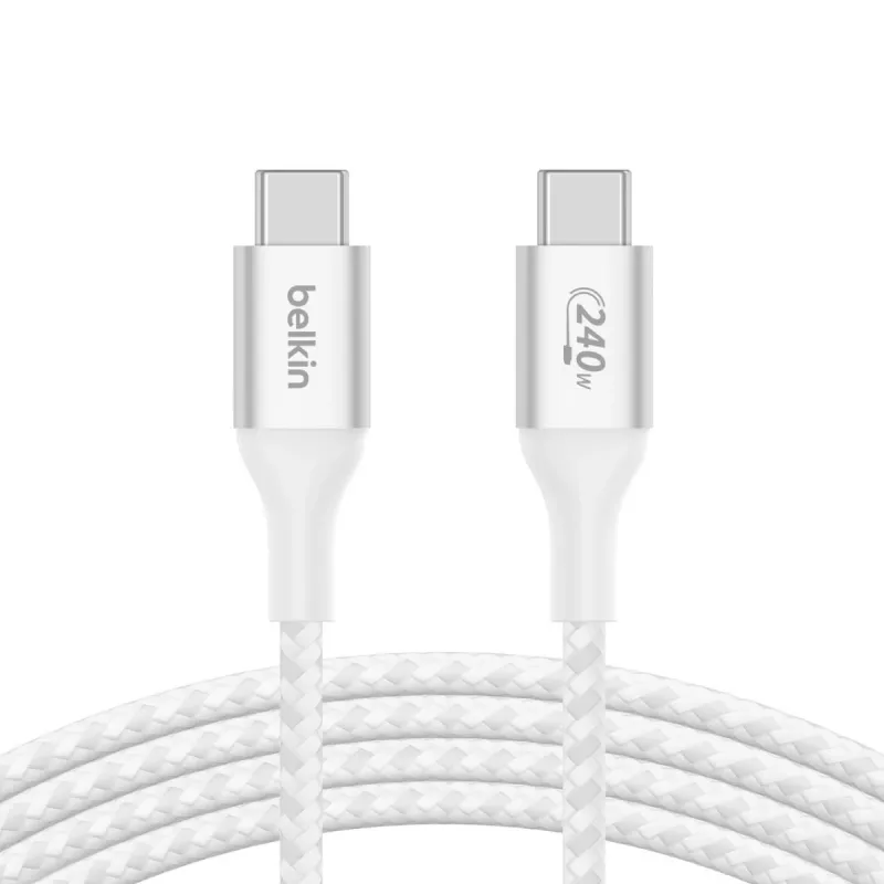 Kabel BELKIN USB - Boostcharge - Kabel USB-C do USB-C 240W - 1m - Biały