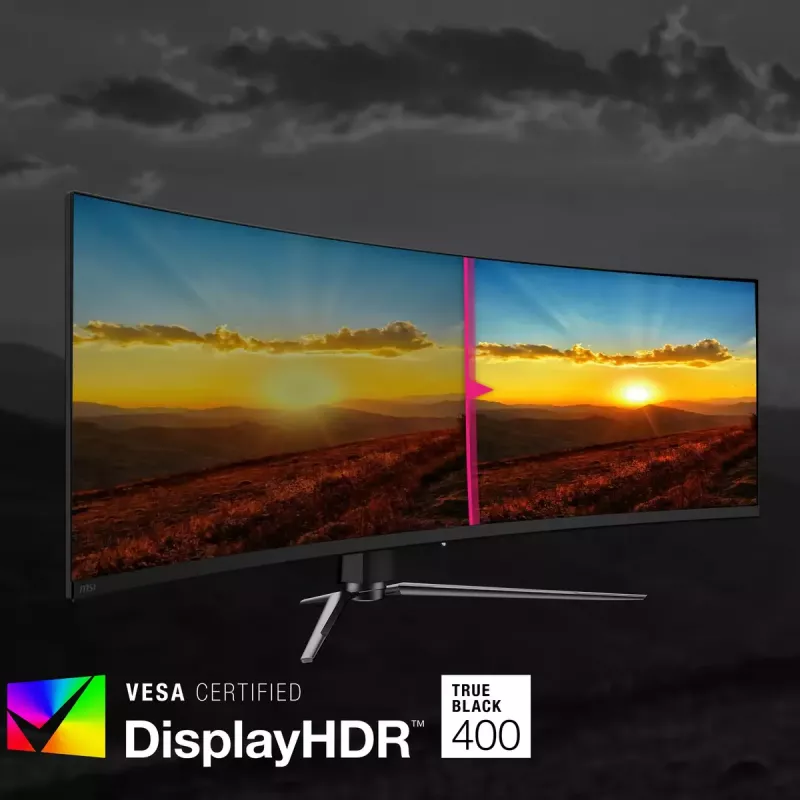 Monitor komputerowy MSI MPG 491CQPDE QD-OLED 124,5 cm (49 cali) 5120 x 1440 pikseli DQHD Czarny