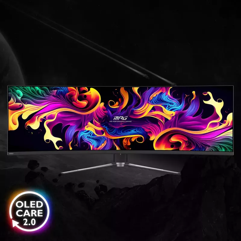 Monitor komputerowy MSI MPG 491CQPDE QD-OLED 124,5 cm (49 cali) 5120 x 1440 pikseli DQHD Czarny