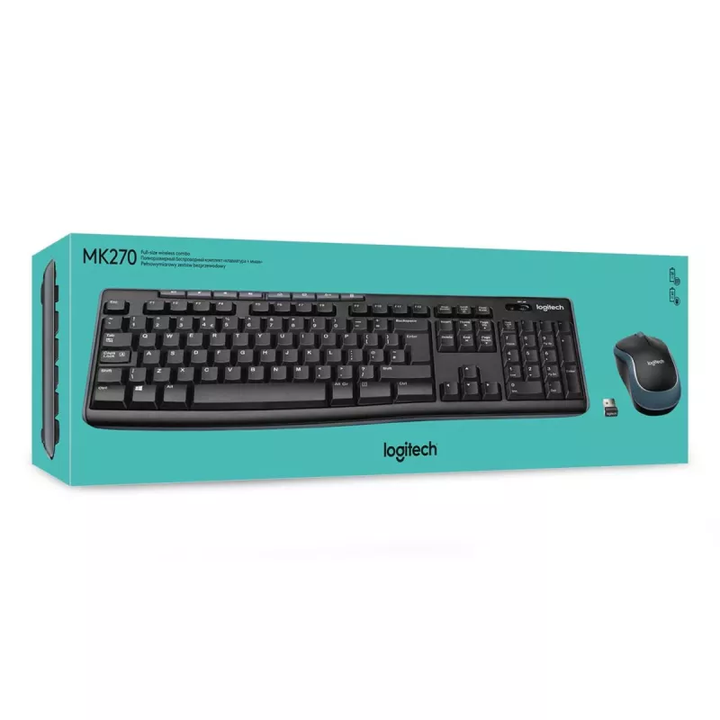 LOGITECH Wireless Desktop Mk270 - Azerty Belgian