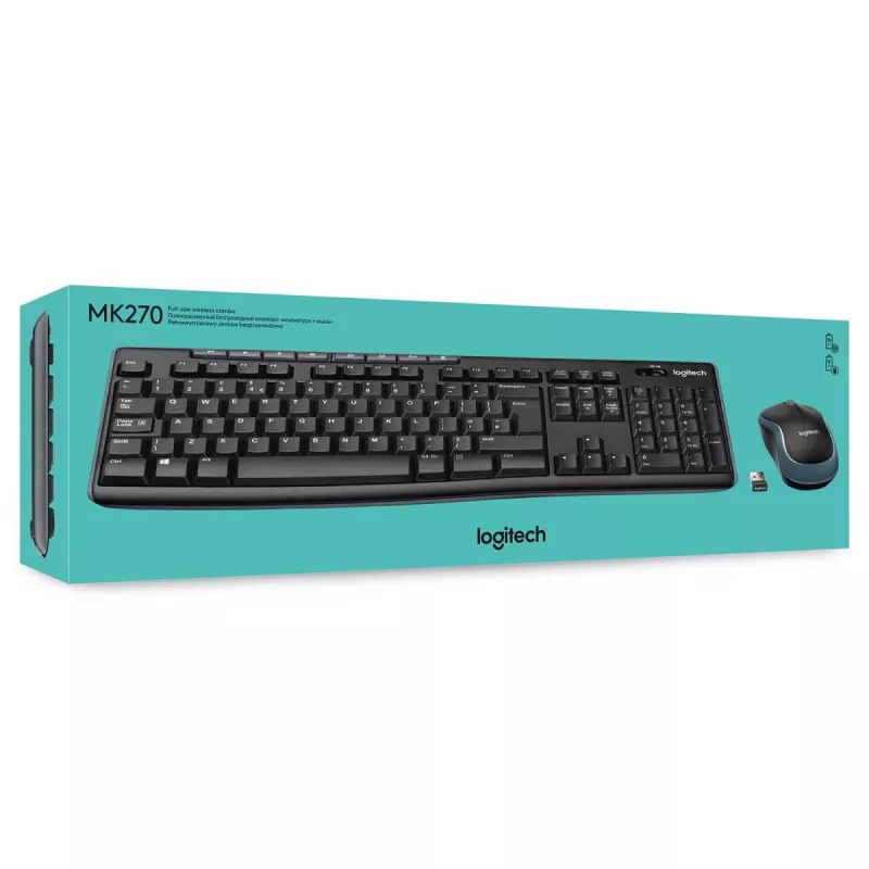 LOGITECH Wireless Desktop Mk270 - Azerty Belgian