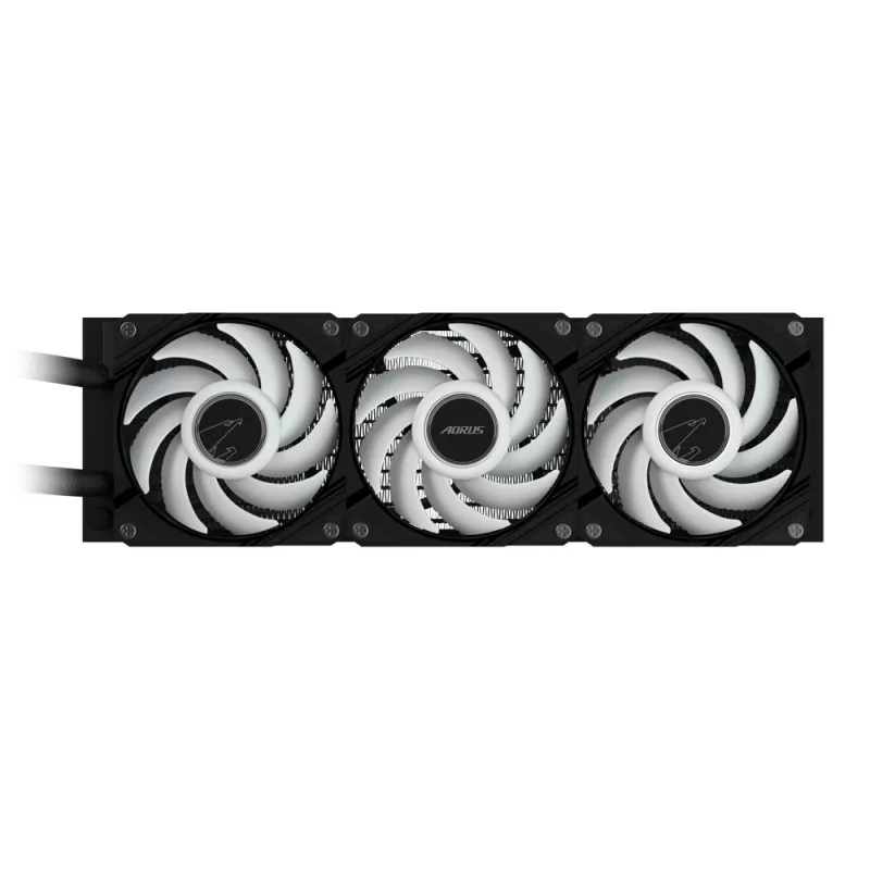 GIGABYTE AORUS WATERFORCE II 360 AIO Chłodzenie cieczą CPU – 3 wentylatory 120 mm ARGB, mechanizm blokujący wsuwany, DAISY-CHAIN, kompatybilne z Intel LGA 1851 i AMD AM5