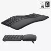 LOGITECH Ergo K860 - Bezprzewodowa dzielona klawiatura Grafit Qwerty US/międzynarodowa