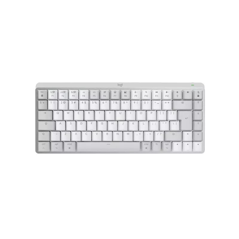 LOGITECH MX Mechanical Mini dla Mac Minimalistyczna Bezprzewodowa Podświetlana Klawiatura Wydajnościowa Jasnoszary - US Inte - Qwerty