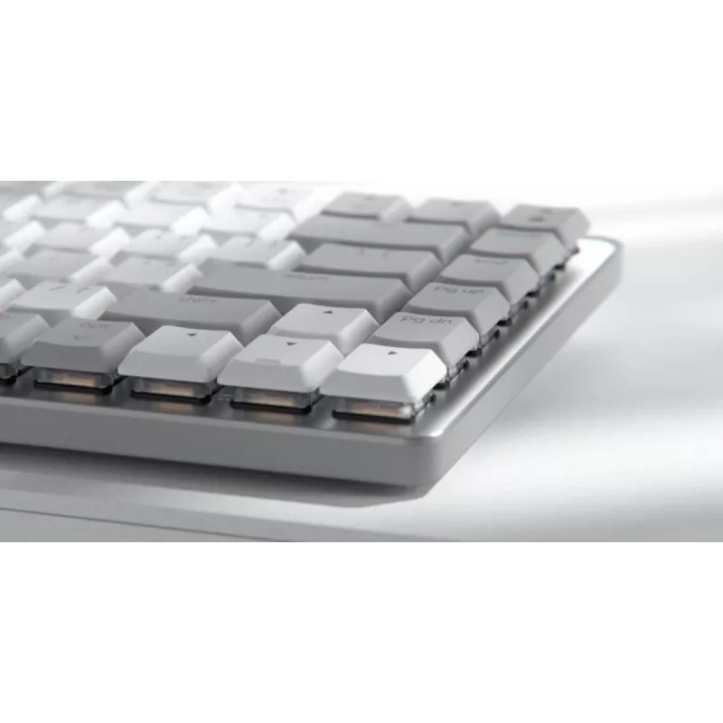LOGITECH MX Mechanical Mini dla Mac Minimalistyczna Bezprzewodowa Podświetlana Klawiatura Wydajnościowa Jasnoszary - US Inte - Qwerty