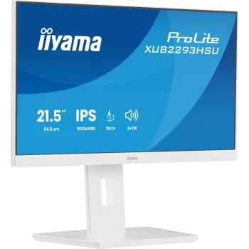 Monitor komputerowy iiyama ProLite XUB2293HSU-W7 54,6 cm (21,5 cala) 1920 x 1080 pikseli Full HD LED Biały