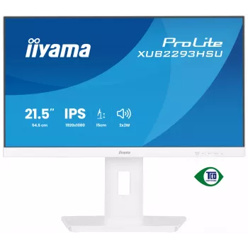 Monitor komputerowy iiyama ProLite XUB2293HSU-W7 54,6 cm (21,5 cala) 1920 x 1080 pikseli Full HD LED Biały