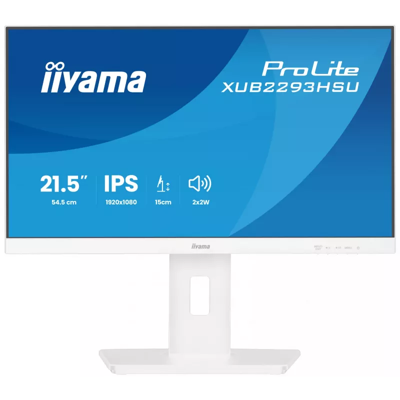 Monitor komputerowy iiyama ProLite XUB2293HSU-W7 54,6 cm (21,5 cala) 1920 x 1080 pikseli Full HD LED Biały