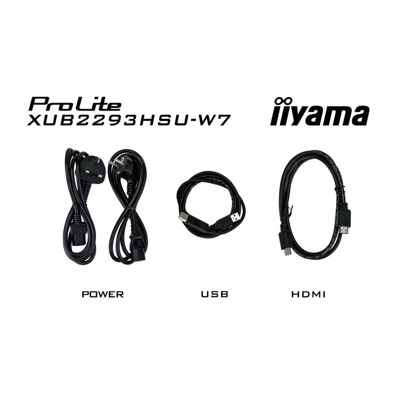 Monitor komputerowy iiyama ProLite XUB2293HSU-W7 54,6 cm (21,5 cala) 1920 x 1080 pikseli Full HD LED Biały