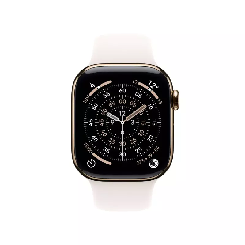 Zegarek APPLE Watch Series 11 GPS + Cellular 42 mm złota koperta tytanowa z paskiem Light Blush Sport M/L