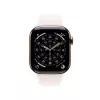 APPLE Watch Series 11 GPS + Cellular 46mm złota koperta tytanowa z jasnoróżowym paskiem Sport Band S/M