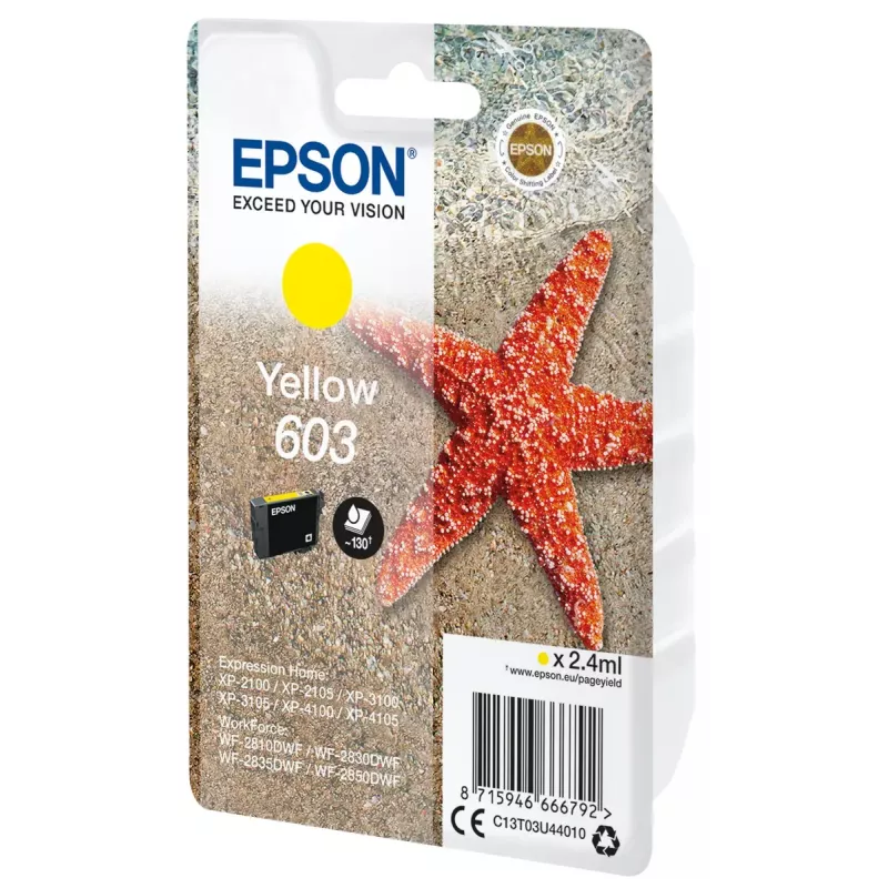 Epson C13T03U44020 wkład atramentowy 1 szt. Oryginalny standardowa wydajność żółty
