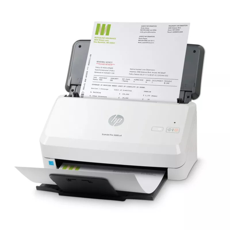HP Scanjet Pro 3000 s4 Skaner arkuszowy 600 x 600 DPI A4 Czarny, Biały