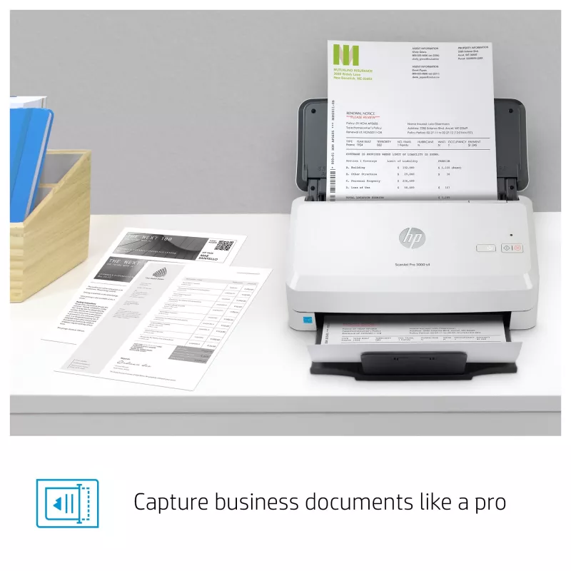 HP Scanjet Pro 3000 s4 Skaner arkuszowy 600 x 600 DPI A4 Czarny, Biały