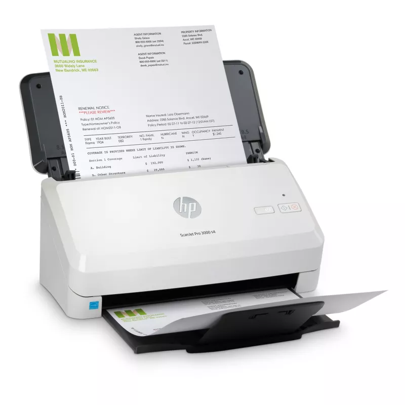 HP Scanjet Pro 3000 s4 Skaner arkuszowy 600 x 600 DPI A4 Czarny, Biały