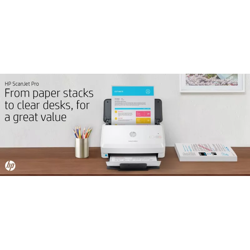 HP Scanjet Pro 3000 s4 Skaner arkuszowy 600 x 600 DPI A4 Czarny, Biały