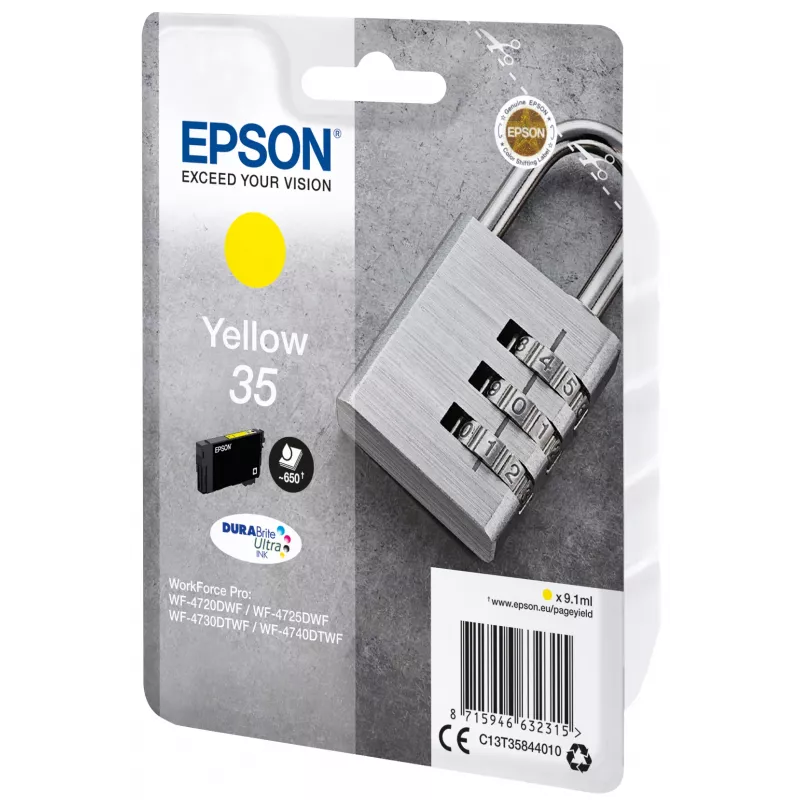 Epson Padlock Singlepack żółty 35 DURABrite Ultra Ink