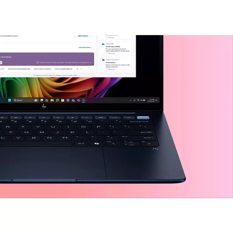 HP EliteBook Ultra G1i Next Gen AI PC Wolf Pro Security Edition Copilot+ PC Intel Core Ultra 7 258V Laptop 35,6 cm (14 cali) Ekran dotykowy 2.8K 32 GB LPDDR5x-SDRAM Wi-Fi 7 (802.11be) Windows 11 Pro Niebieski