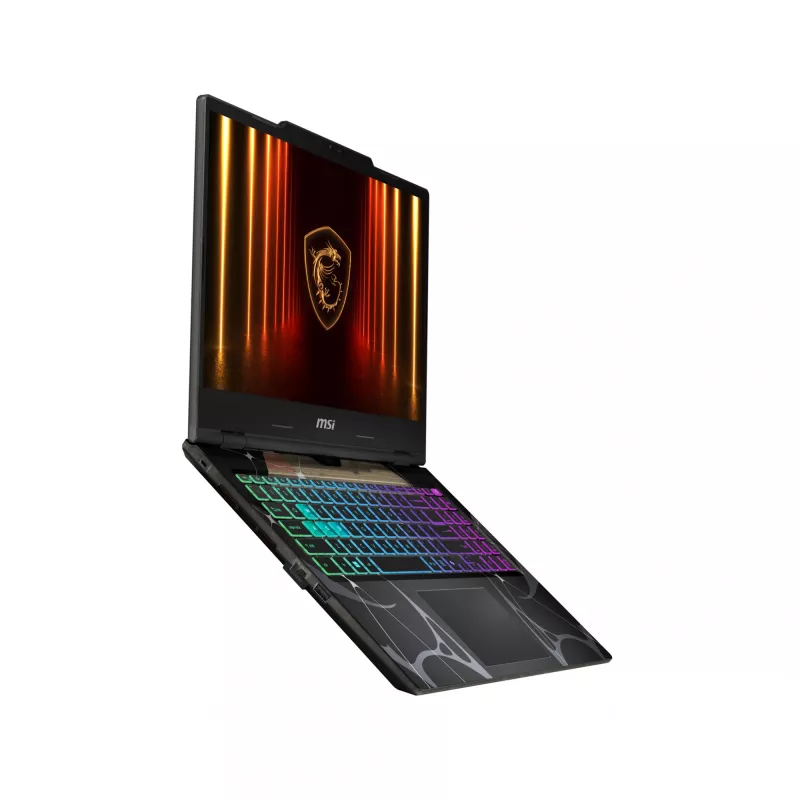 MSI Cyborg 15 B2RWEKG-067 Intel Core 7 240H Laptop 39,6 cm (15,6 cala) Full HD 16 GB DDR5-SDRAM 512 GB SSD NVIDIA® GeForce RTX™ 5050 Wi-Fi 6E (802.11ax) Windows 11 Home Czarny