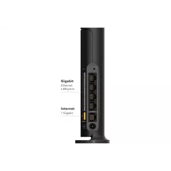 NETGEAR 4-Stream AX1800 router bezprzewodowy Gigabit Ethernet Dual-band (2.4 GHz / 5 GHz) Czarny