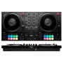 Hercules INPULSE T7 Czarny kontroler DJ — gniazdo słuchawkowe 3,5 mm/6,35 mm, kabel USB, 652×350×90 mm