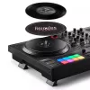 Hercules INPULSE T7 Czarny kontroler DJ — gniazdo słuchawkowe 3,5 mm/6,35 mm, kabel USB, 652×350×90 mm