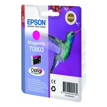 Epson Hummingbird Jednopak magenta T0803 Claria Atrament Fotograficzny