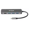 D-Link 5w1 Hub USB-C z HDMI/Power Delivery