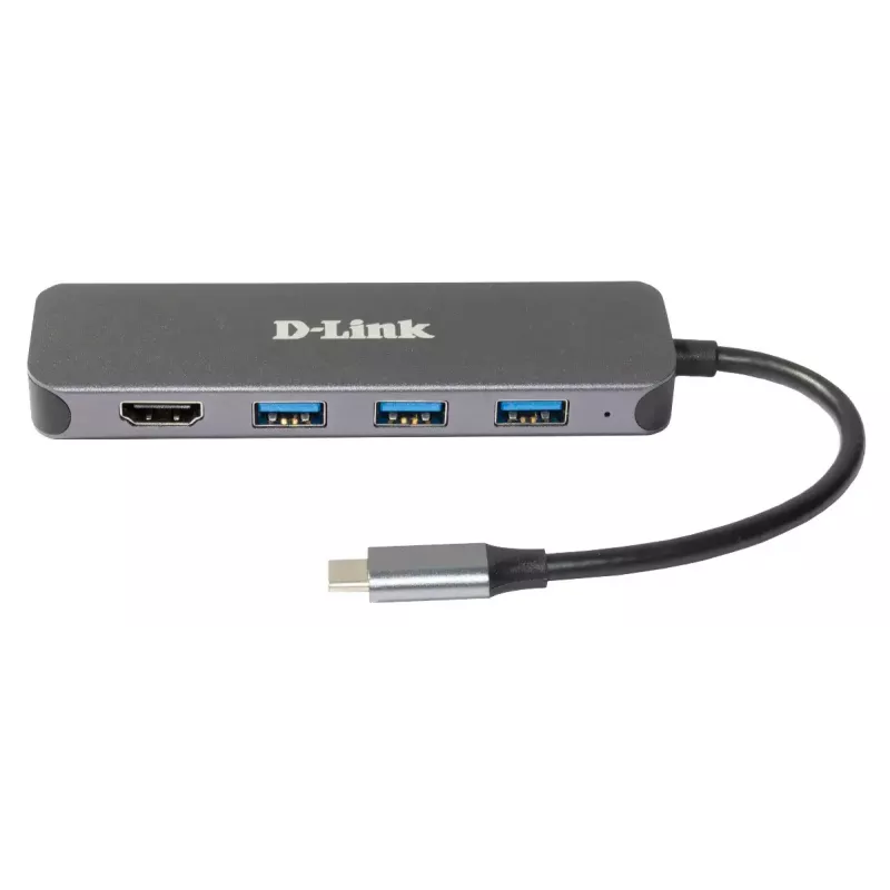 D-Link 5w1 Hub USB-C z HDMI/Power Delivery