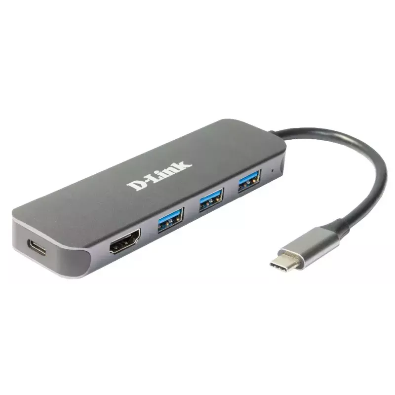 D-Link 5w1 Hub USB-C z HDMI/Power Delivery