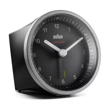 Braun BC07SB-DCF Kwarcowy budzik Czarny, Srebrny