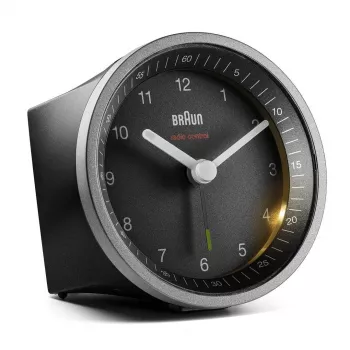 Braun BC07SB-DCF Kwarcowy budzik Czarny, Srebrny