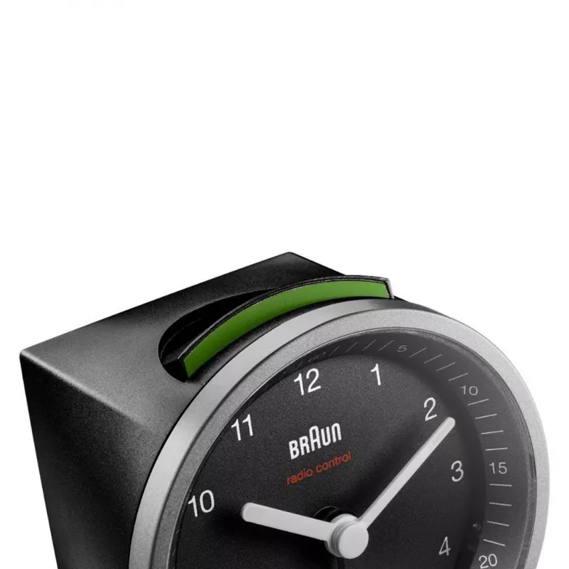 Braun BC07SB-DCF Kwarcowy budzik Czarny, Srebrny