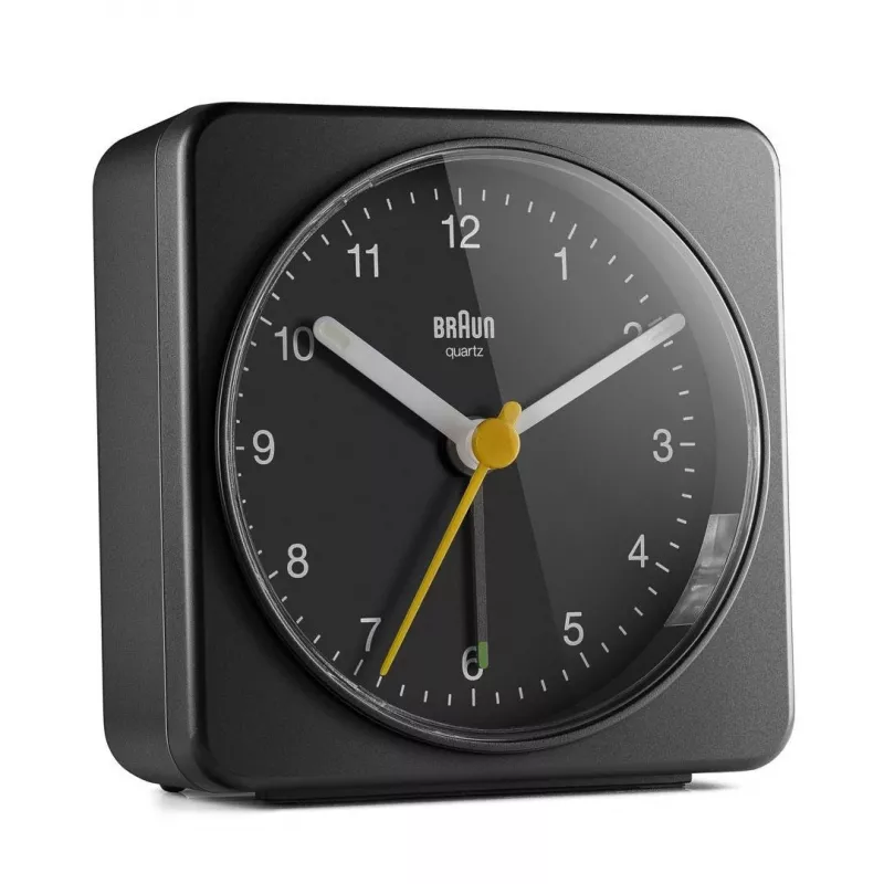 Braun BC03B Czarny kwarcowy zegar budzik