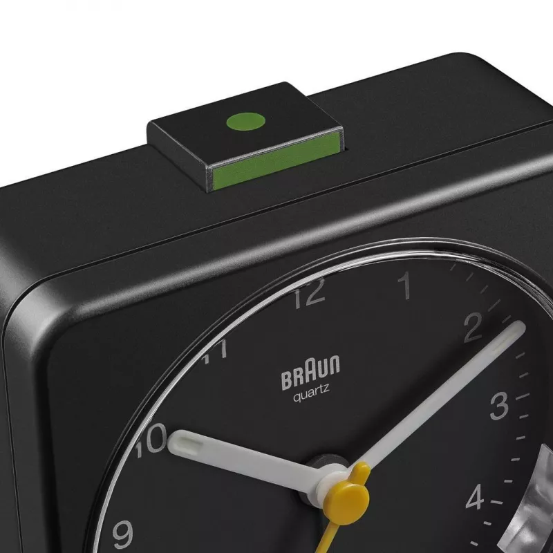 Braun BC03B Czarny kwarcowy zegar budzik