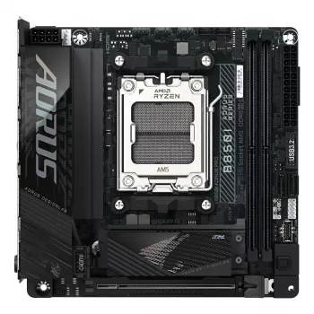 Płyta główna GIGABYTE B850I AORUS PRO - procesory AMD Ryzen 9000 Series, 8+2+1 faz cyfrowego VRM, do 8400MHz DDR5 (OC), 1xPCIe 5.0 + 1xPCIe 4.0 M.2, 2.5LAN, WIFI 7, USB 3.2 Gen 2