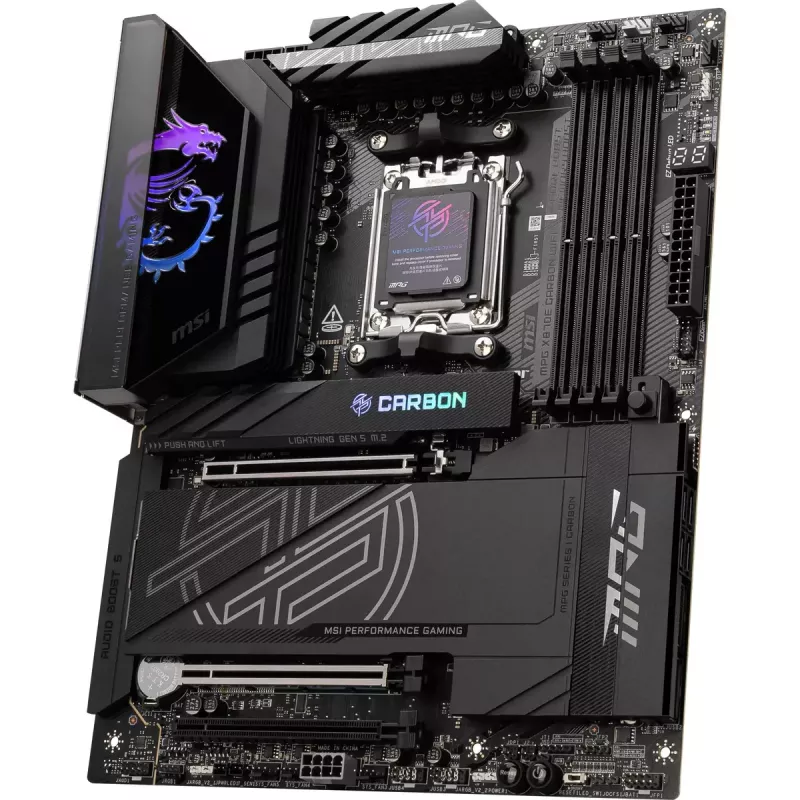 Płyta główna MSI MPG X870E CARBON WIFI — AMD X870E, Socket AM5, ATX, DDR5 do 256 GB, Wi‑Fi 7