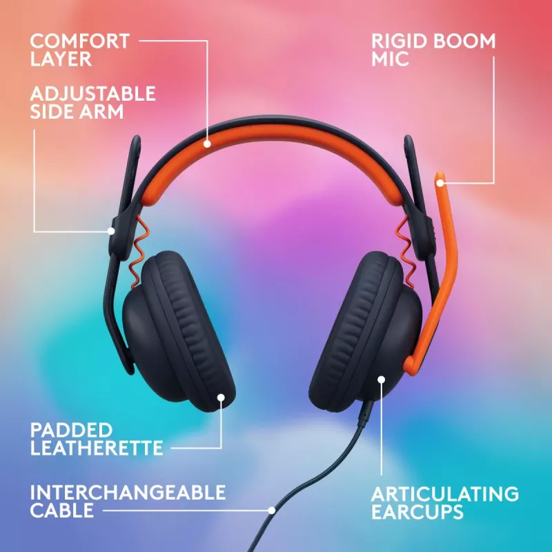 LOGITECH Zone Learn - USB-C - zestaw słuchawkowy - nauszny - Classic niebieski