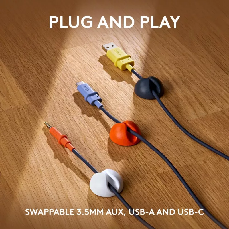 LOGITECH Zone Learn - USB-C - zestaw słuchawkowy - nauszny - Classic niebieski