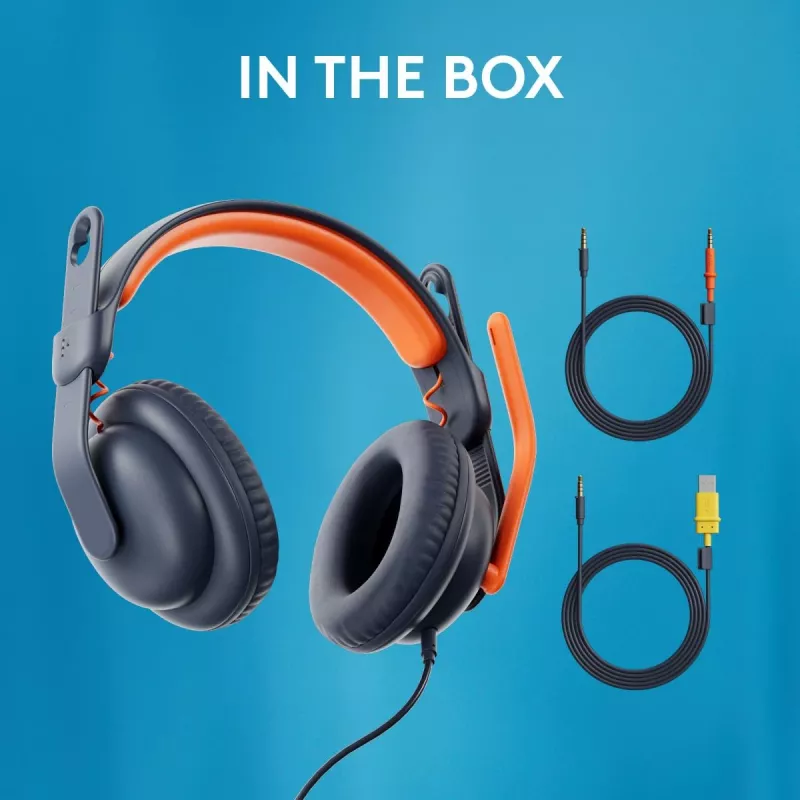 LOGITECH Zone Learn - USB-C - zestaw słuchawkowy - nauszny - Classic niebieski