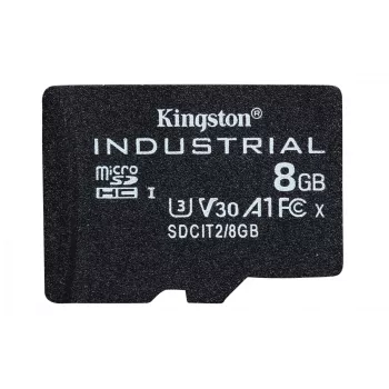 Kingston Technology 8GB microSDHC Industrial C10 A1 pSLC Card pojedyncze opakowanie w/o Adapter
