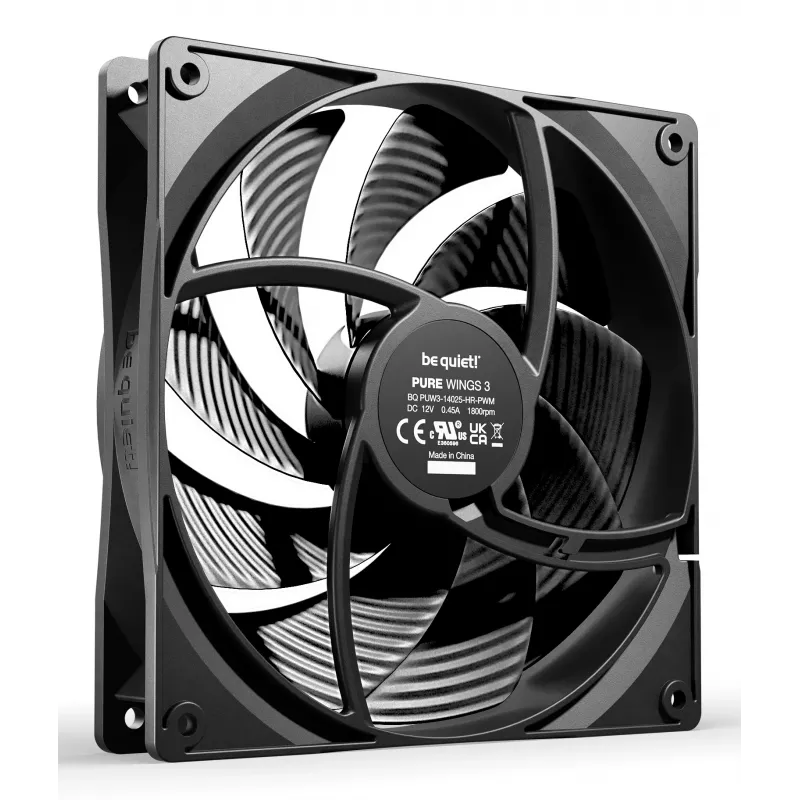 be quiet Pure Wings 3 140mm | PWM high-speed Triple Pack Wentylator do obudowy komputera 14 cm Czarny 3 szt.