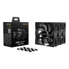 Wentylator do obudowy komputera be quiet! Pure Wings 3 120 mm PWM 1600 RPM 84,8 m³/h 1,45 mmH2O łożysko gwintowane czarny zestaw 3 szt.
