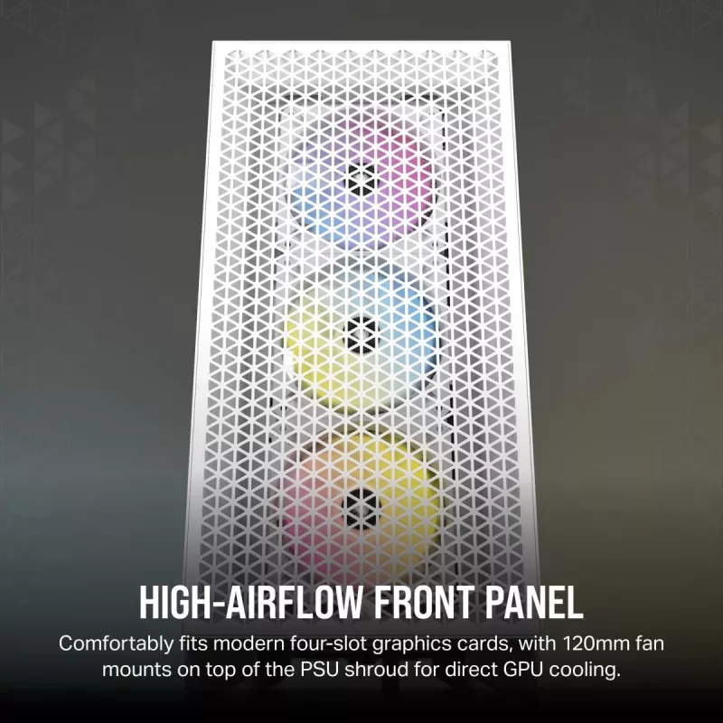 Obudowa komputerowa CORSAIR Mid-tower - 3000d RGB Airflow - Biała